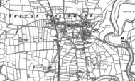 Old Map of Sutton on Trent, 1884