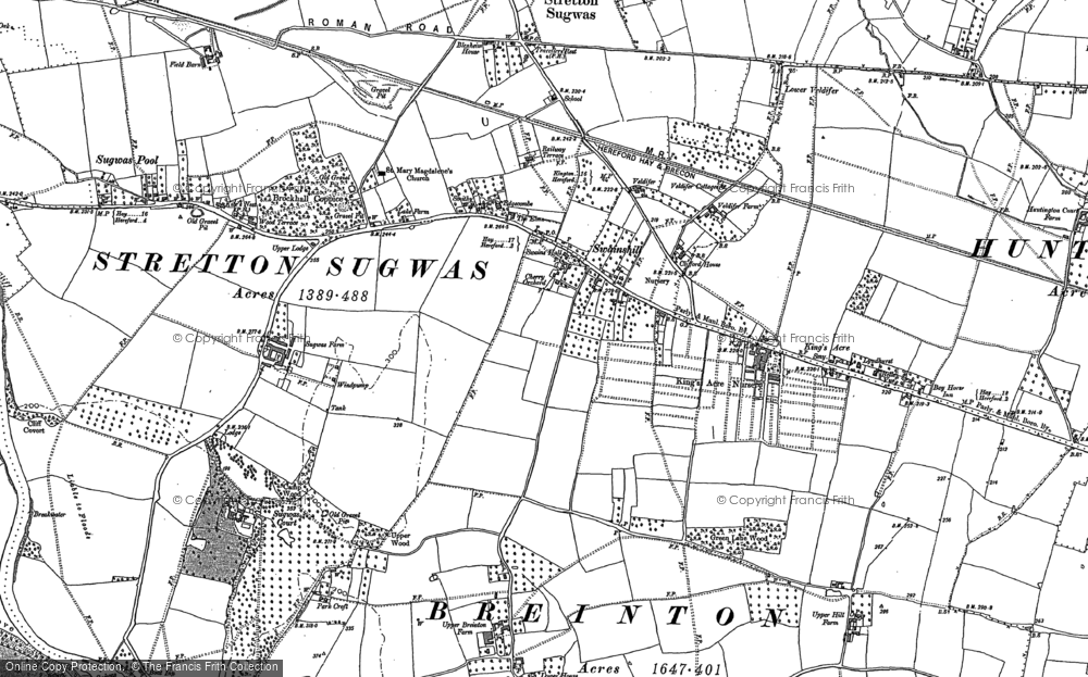 Old Map of Swainshill, 1886 in 1886