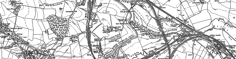Old map of Swaithe in 1851