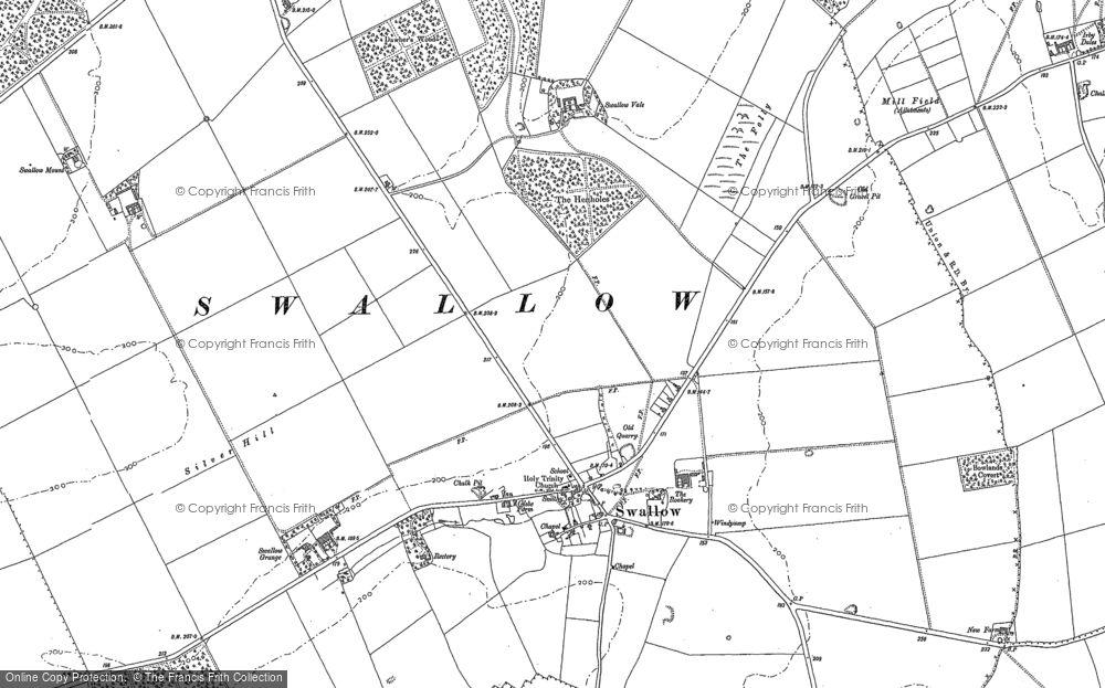 Old Map of Swallow, 1887 in 1887