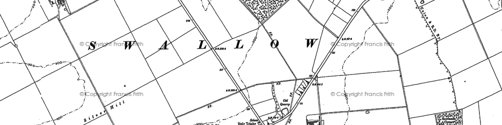 Old map of Swallow in 1887