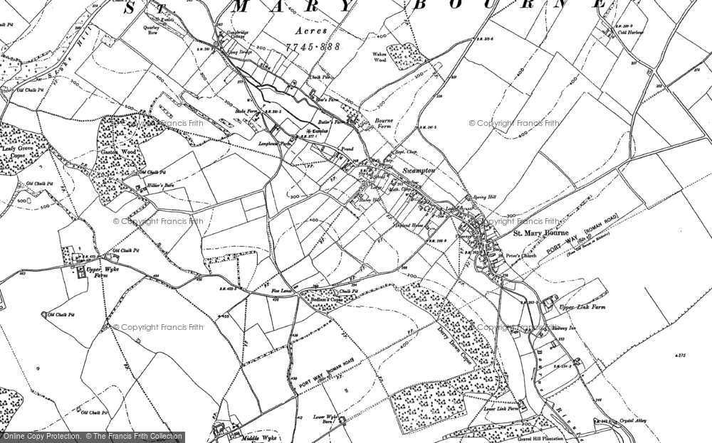 Old Map of Swampton, 1894 in 1894