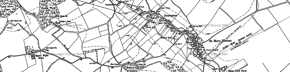 Old map of Swampton in 1894