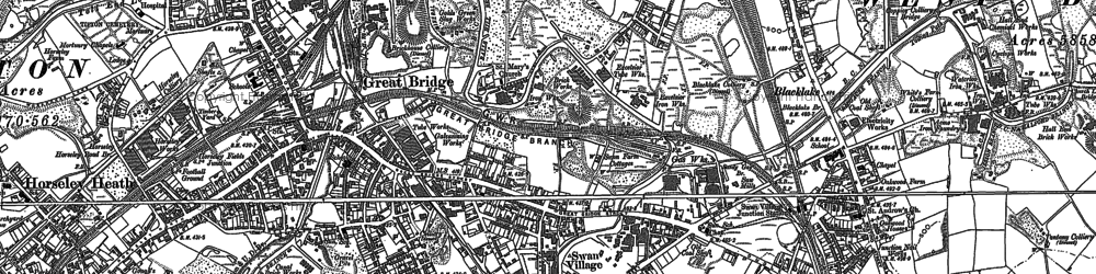 Old map of Swan Village in 1902
