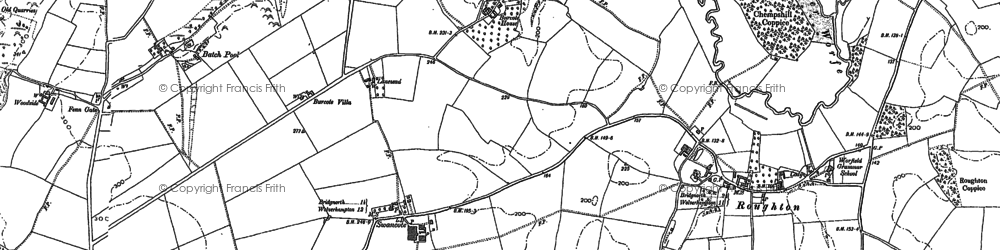 Old map of Swancote in 1882
