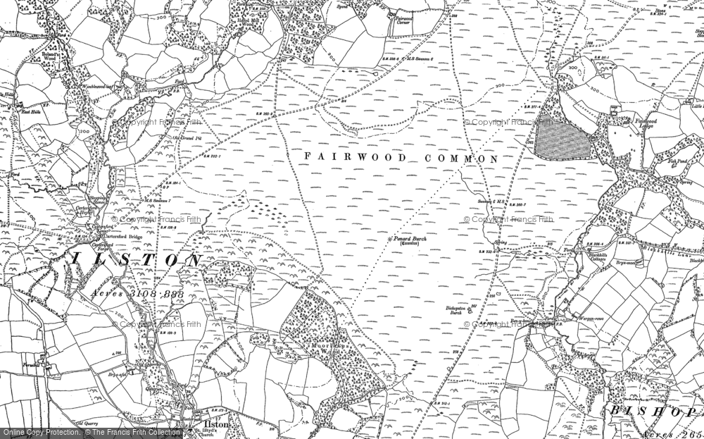 Old Map of Swansea Airport, 1896 in 1896