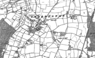 Old Map of Swardeston, 1881