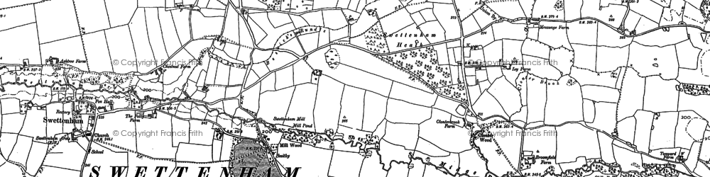 Old map of Swettenham Heath in 1896
