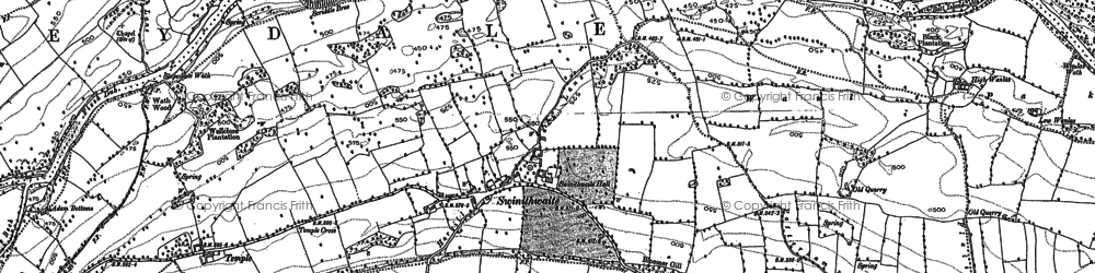 Old map of Swinithwaite in 1891
