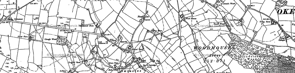 Old map of Swinscoe in 1898