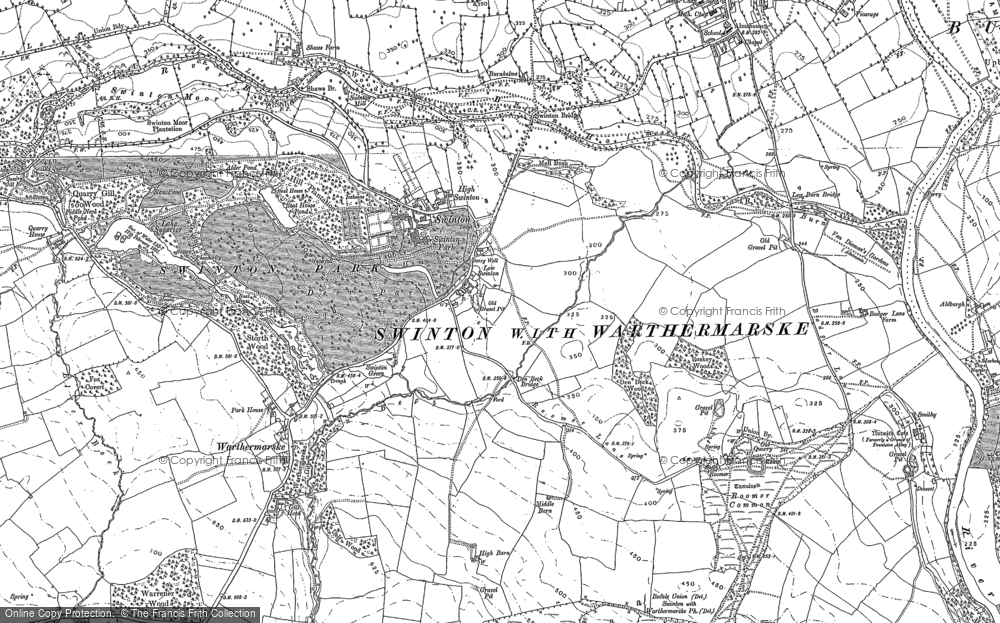 Old Map of Swinton, 1889 - 1890 in 1889