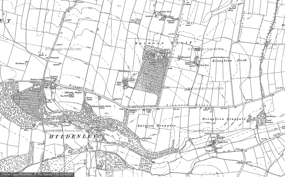 Old Map of Swinton Grange, 1888 - 1890 in 1888