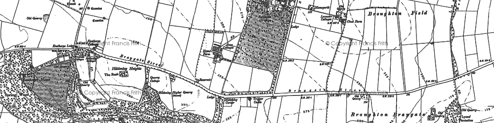 Old map of Swinton Grange in 1888