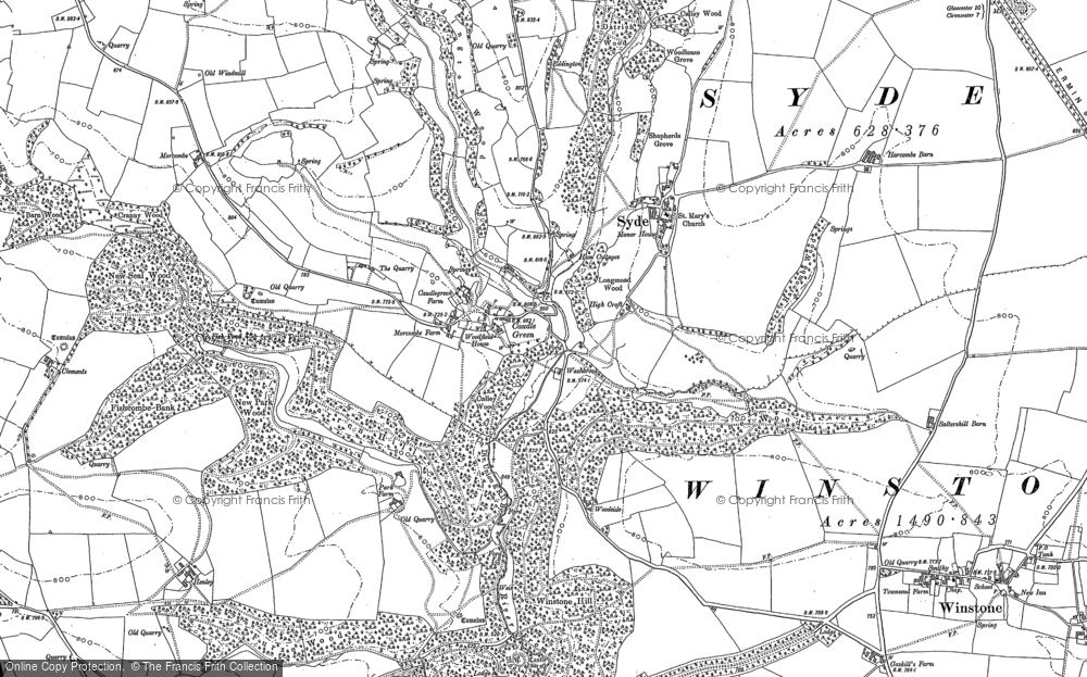 Old Map of Syde, 1882 - 1883 in 1882
