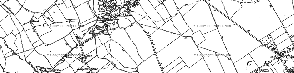 Old map of Emmington in 1897