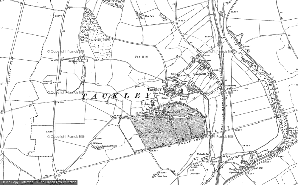 Old Map of Historic Map covering Nethercott in 1898