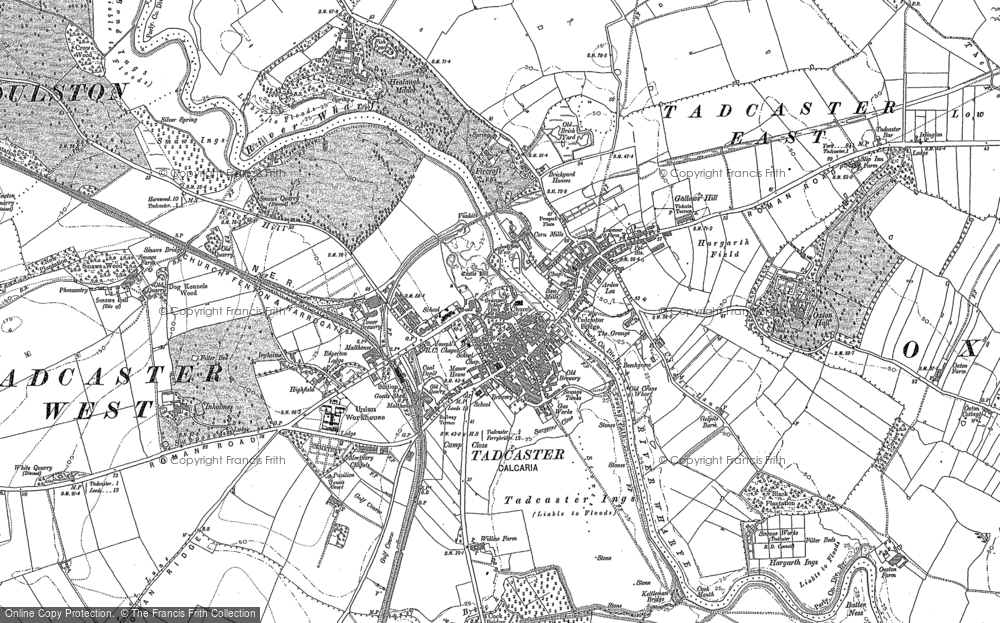 Old Map of Tadcaster, 1891 in 1891