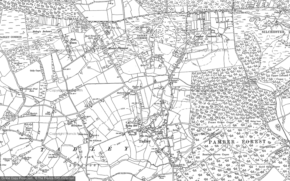 Old Map of Tadley, 1894 - 1909 in 1894