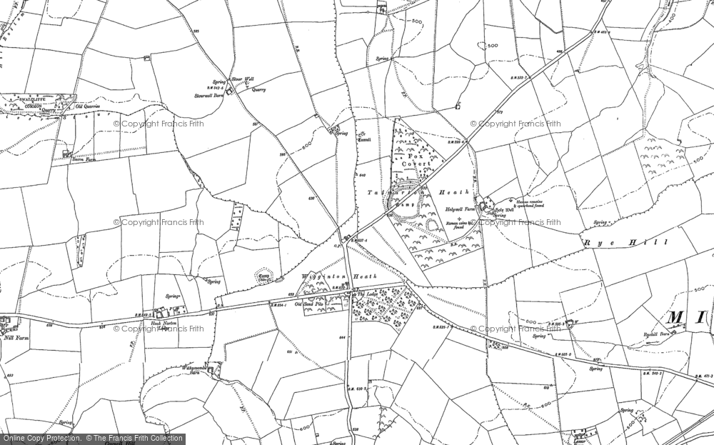 Old Map of Tadmarton Heath, 1898 - 1899 in 1898