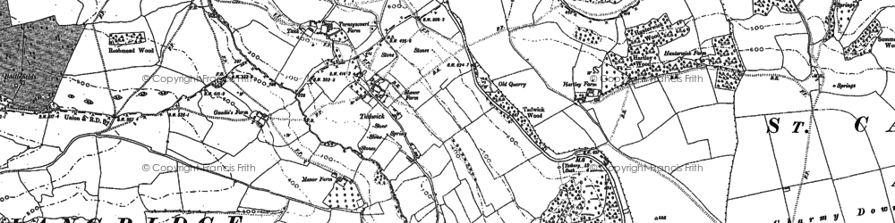 Old map of Tadwick in 1901