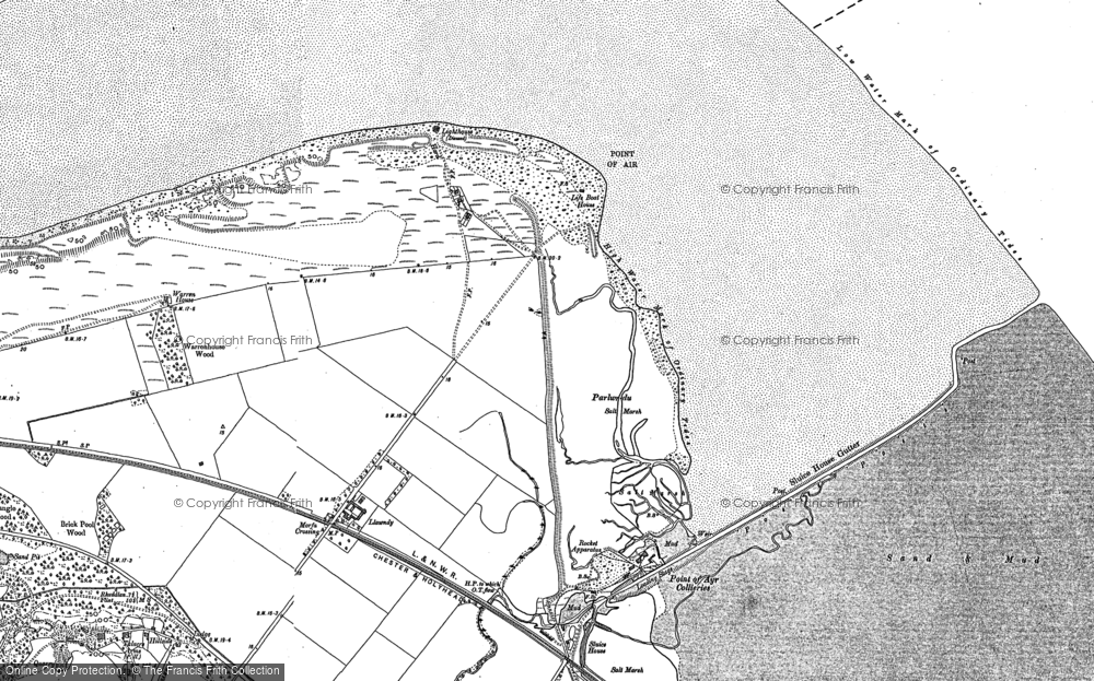 Old Map of Talacre, 1910 in 1910
