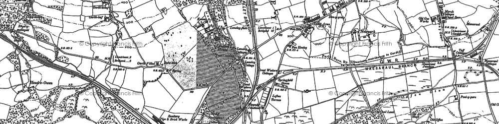 Old map of Talbot Green in 1897