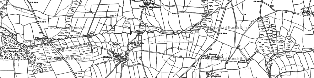 Old map of Rosedinnick in 1880