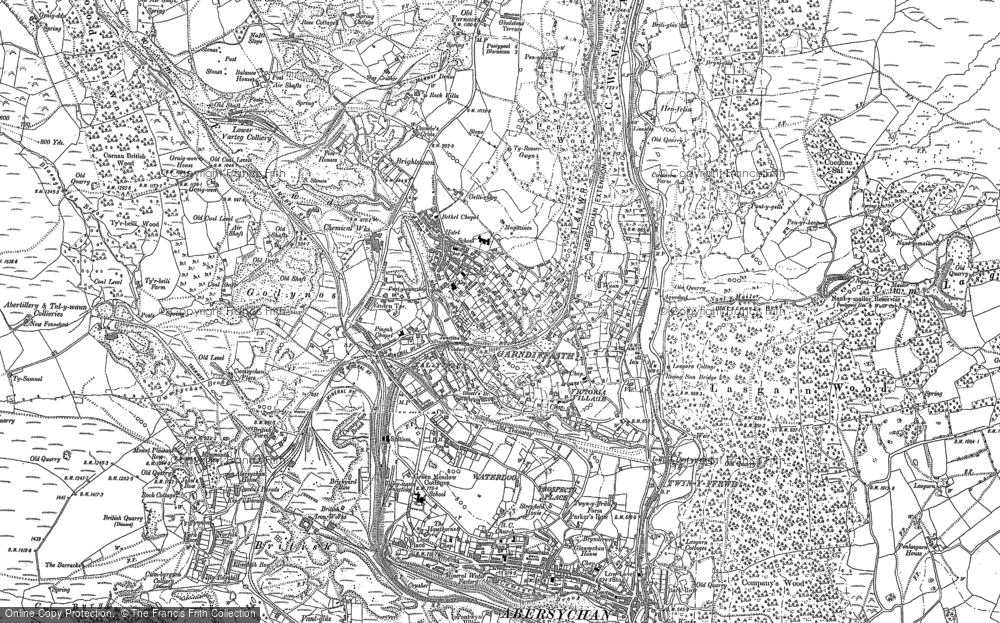 Old Map of Talywain, 1899 - 1900 in 1899