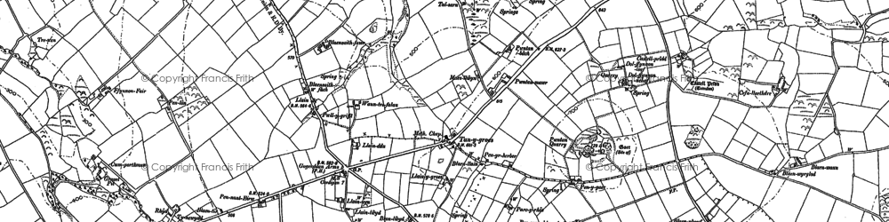 Old map of Blaensaith Fawr in 1904