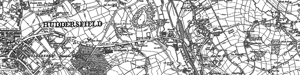 Old map of Cowmes in 1888