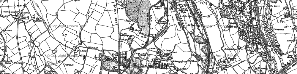 Old map of Tanyfron in 1898