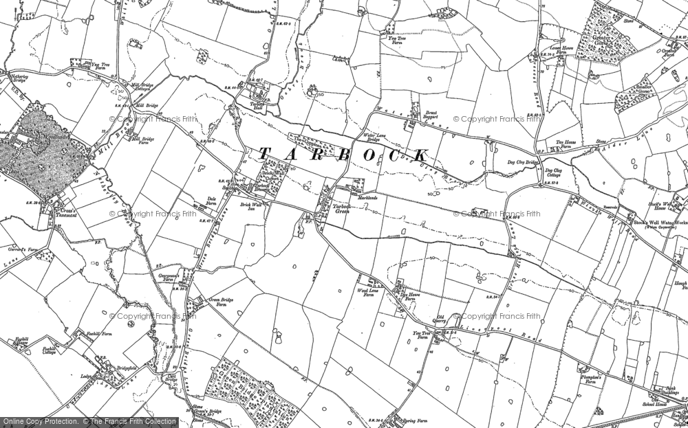 Old Map of Tarbock Green, 1891 - 1905 in 1891