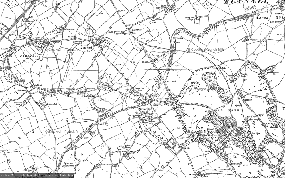 Old Map of Tardebigge, 1883 - 1903 in 1883