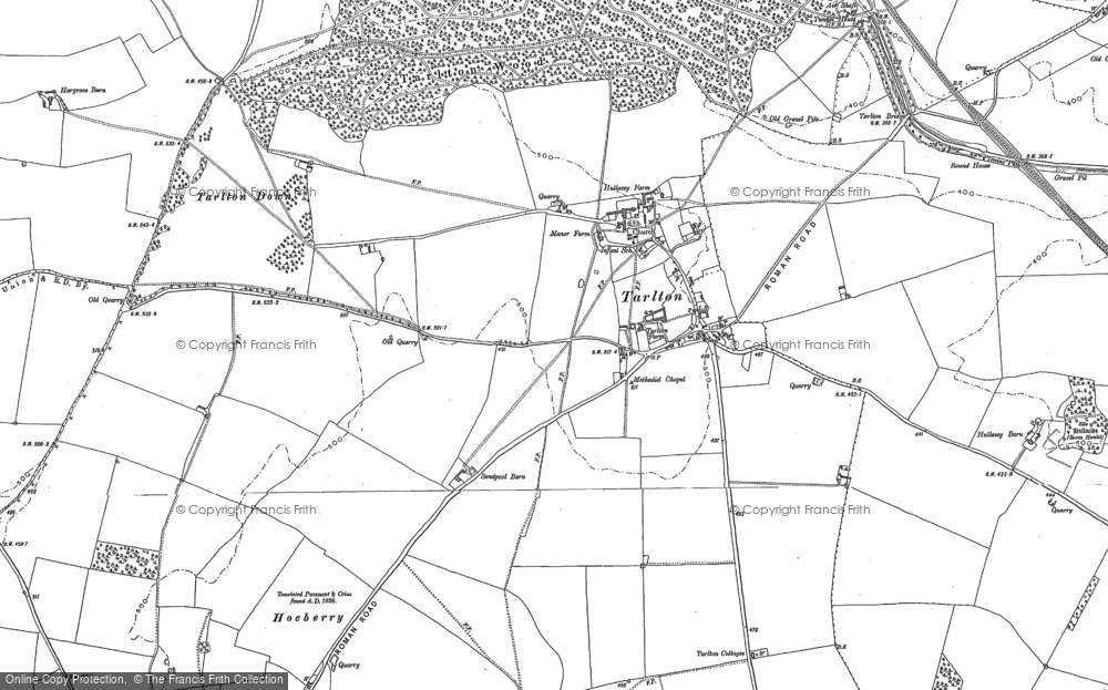 Old Map of Tarlton, 1882 - 1901 in 1882