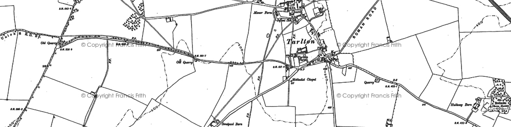 Old map of Tarlton in 1882