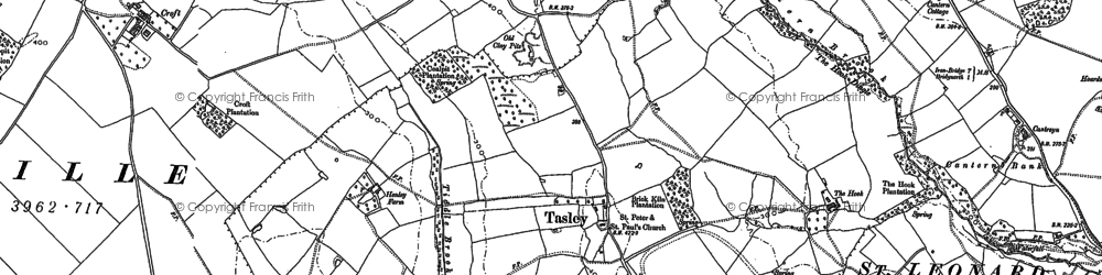 Old map of Morville Heath in 1882