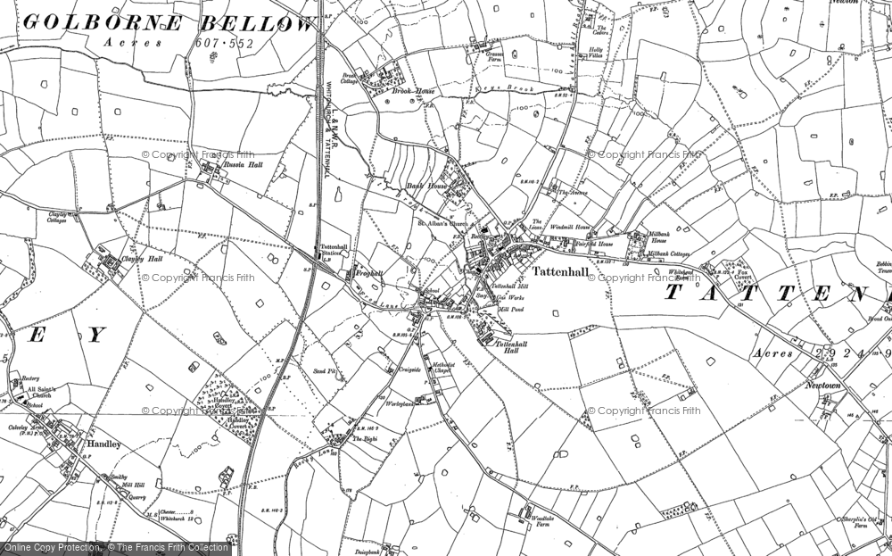 Old Map of Historic Map covering Newton in 1897