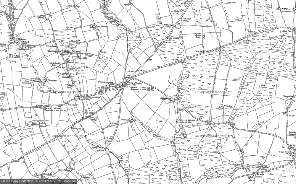 Old Map of Tavernspite, 1887 - 1905 in 1887