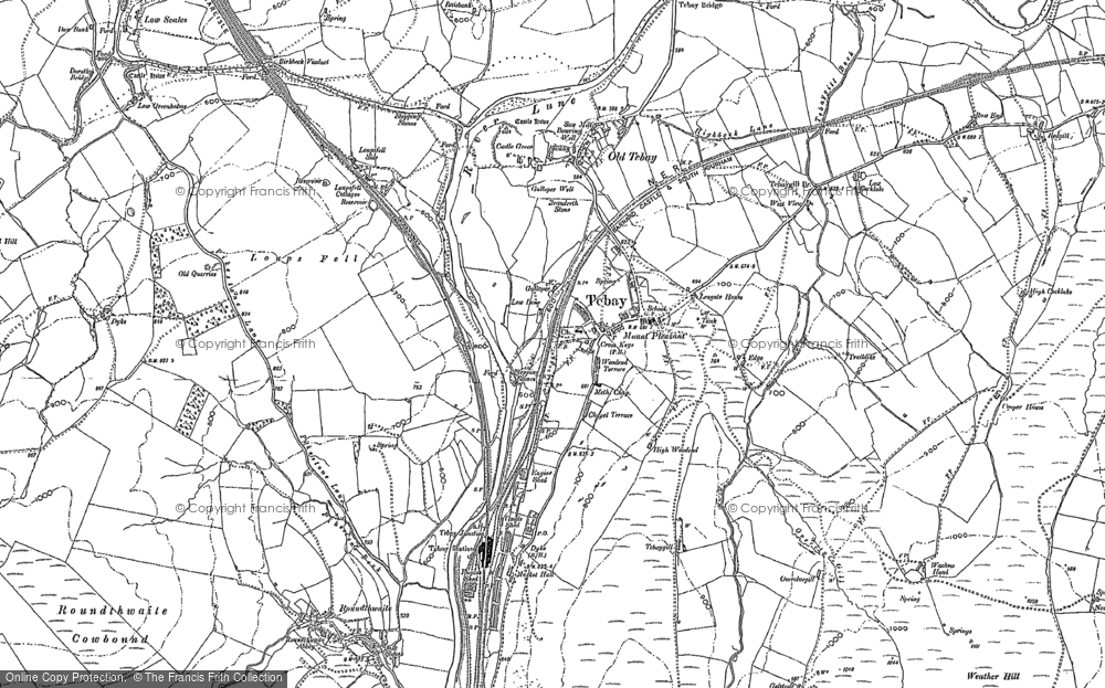 Old Map of Tebay, 1897 - 1898 in 1897