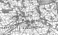 Old Map of Tedburn St Mary, 1886