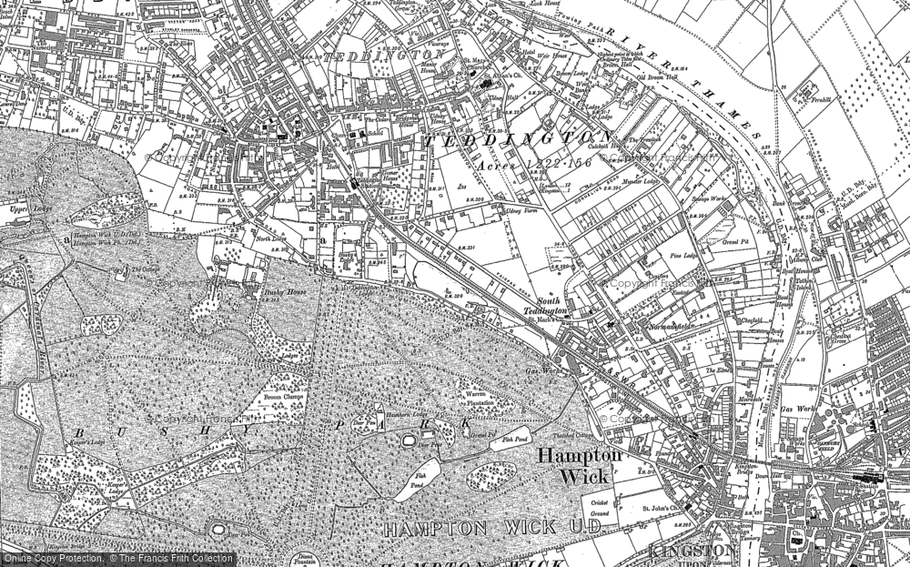 Old Map of Teddington, 1894 - 1912 in 1894