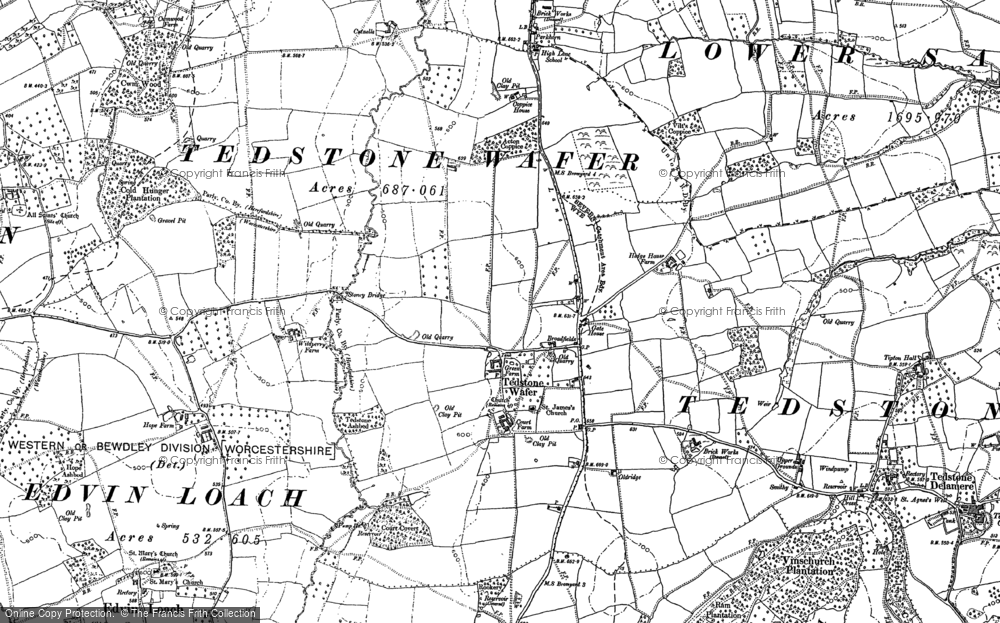 Old Map of Historic Map covering Harpley in 1902