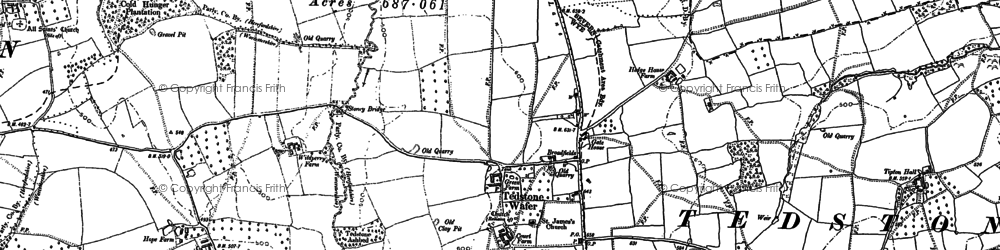 Old map of High Lane in 1902