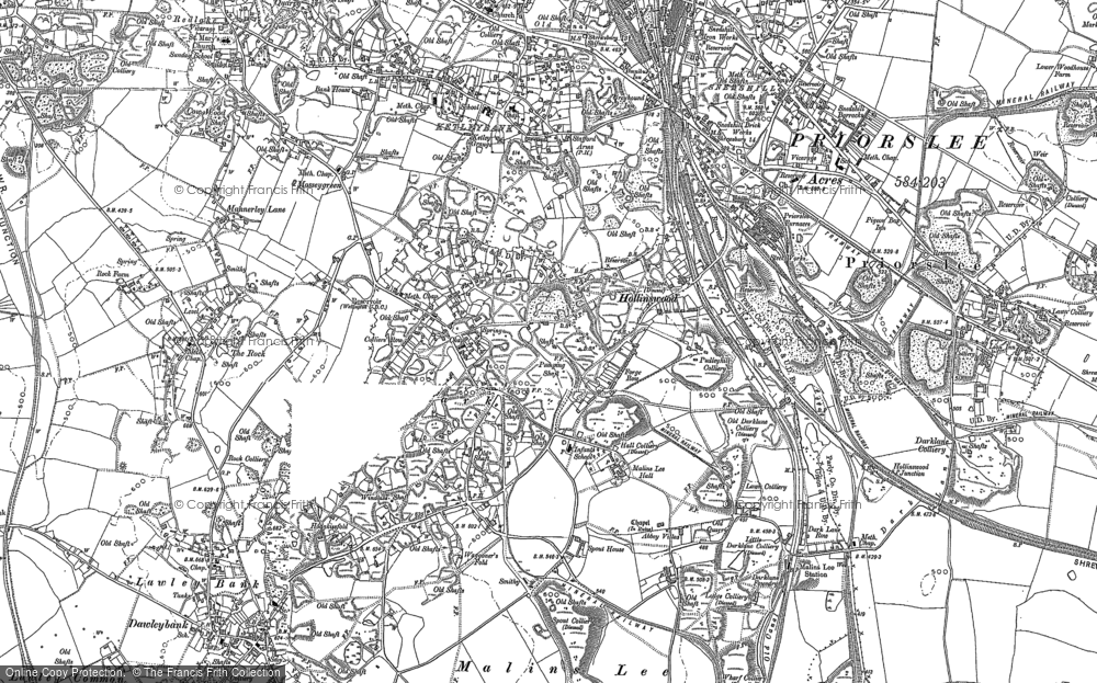 Old Map of Telford, 1882 in 1882