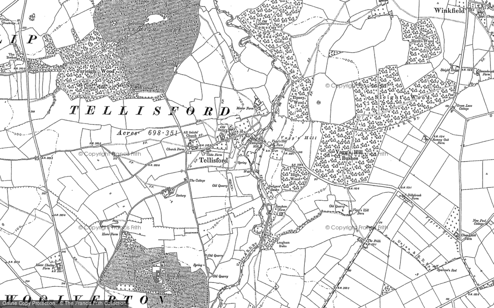 Old Map of Tellisford, 1902 in 1902