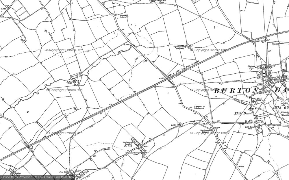 Old Map of Temple Herdewyke, 1904 in 1904