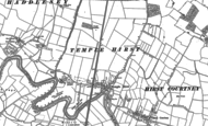 Old Map of Temple Hirst, 1888 - 1889