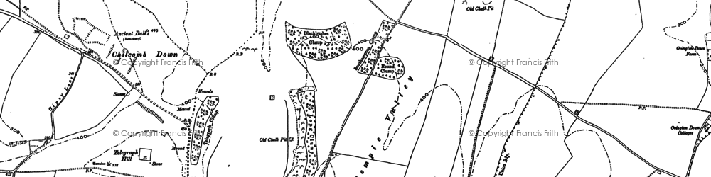 Old map of Temple Valley in 1895