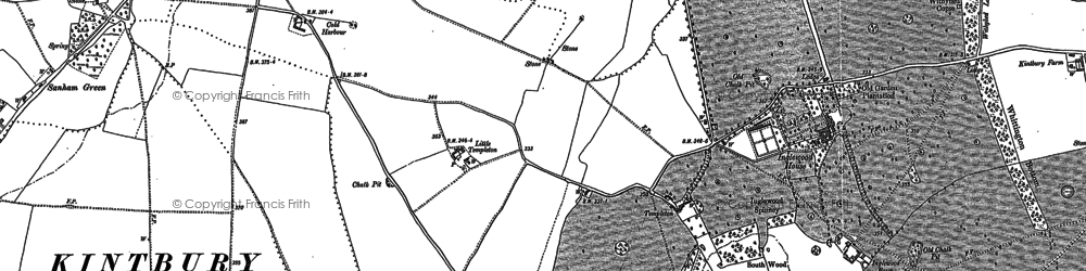 Old map of Templeton in 1899
