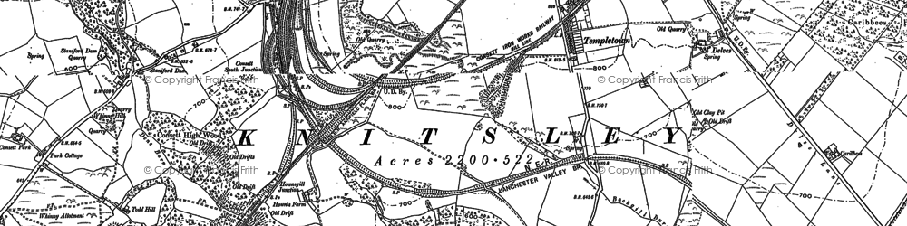 Old map of Templetown in 1895